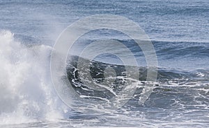 Amazing shot of big waves crashing on the sea - perfect for background