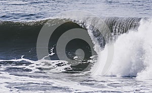 Amazing shot of big waves crashing on the sea - perfect for background