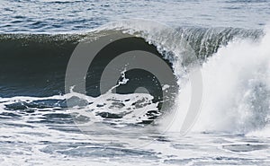 Amazing shot of big waves crashing on the sea - perfect for background