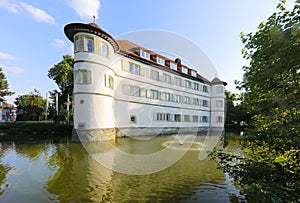 Amazing shot f the moated Castle in Bad Rappenau, Germany