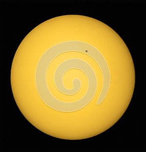 Amazing shot of the sun photographed through a solar filter with the sunspot 2738