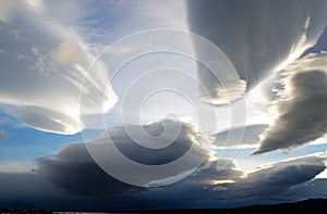 Amazing skies over Puerto Natales, Chile