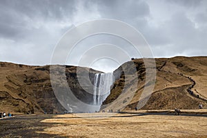 The amazing Skogafoss Waterfall in Iceland