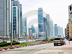 Amazing skyscrapers in Dubai, UAE