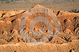 Amazing stone formation at the Moon Valley Valle de la Luna in Atacama Desert, San Pedro Atacama, Chile