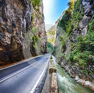 Amazing summer view of Bicaz Canyon/Cheile Bicazului