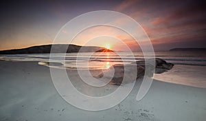 Amazing sunrise at Albany Beach, Emu, Western Australia