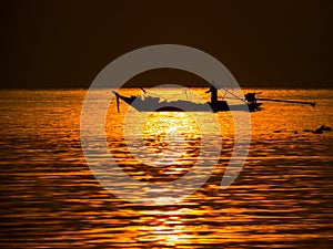 Amazing sunset in Ko Pha Ngan, Thailand