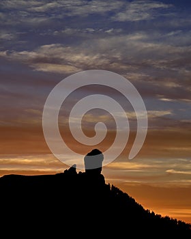 Amazing sunset, Roque Nublo