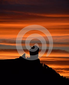 Amazing sunset, Roque Nublo