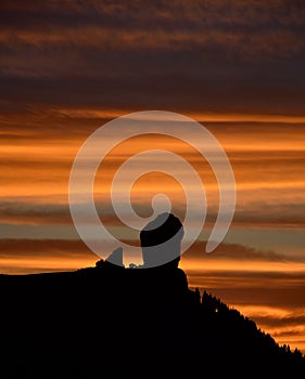 Amazing sunset, Roque Nublo