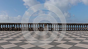 The amazing Terrazza Mascagni sea view in the beautiful Tuscan city of Livorno, Italy.