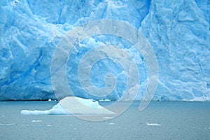 Amazing Texture of Perito Moreno Glacier Front Wall, Los Glaciares National Park, El Calafate, Patagonia, Argentina