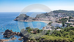 Amazing Tossa de Mar, the beautiful sunny village and medieval castle in Catalonia Spain