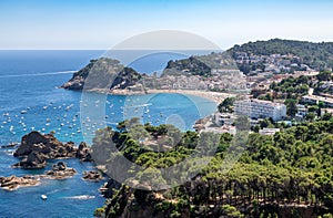 Amazing Tossa de Mar, the beautiful sunny village and medieval castle in Catalonia Spain