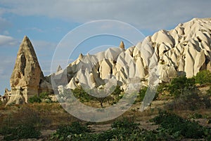 Amazing tuff formations in Cappadocia