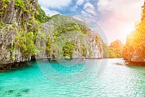 Amazing Turquoise waters in El Nido, Philippines