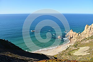 Amazing Ursa beach in Sintra, Portugal