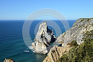 Amazing Ursa beach in Sintra, Portugal