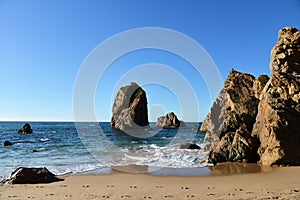 Amazing Ursa beach in Sintra, Portugal