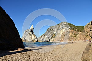 Amazing Ursa beach in Sintra, Portugal