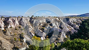 Amazing valley in Cappadocia, unusual relief