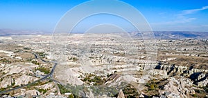 Amazing valley in Cappadocia, unusual relief