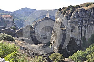 Varlaam Monastery from Meteora of Kalambaka in Greece