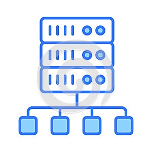 An amazing vector of database network in modern style, easy to use icon