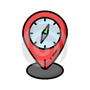 An amazing vector design of compass in modern style, navigation tool icon