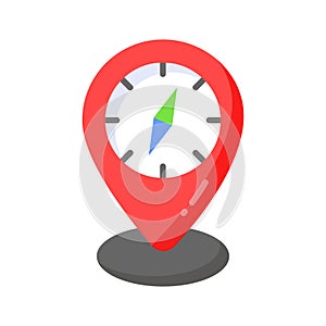 An amazing vector design of compass in modern style, navigation tool icon