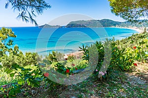 Amazing view at Agios Georgios Pagon bay on Corfu island, Greece