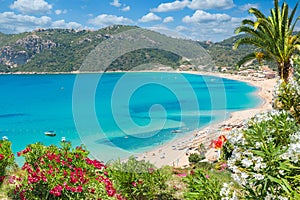 Landscape with Corfu beach photo