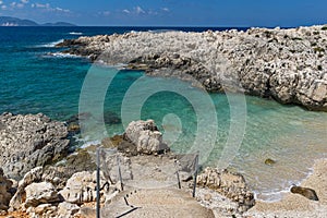 Amazing view of Alaties Beach, Kefalonia, Greece photo