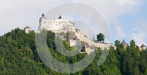 Amazing view of Alpine castle Hohenwerfen near Salzburg, Austria photo