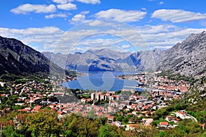 Amazing view of the bay of Kotor