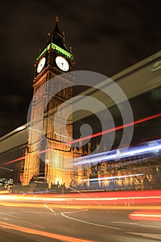 Amazing view of Big Ben at night