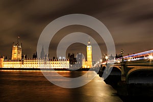 Amazing view of Big Ben at night