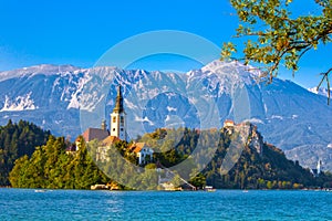 Amazing View On Bled Lake, Slovenia, Europe