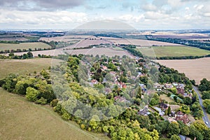 Amazing view of Goring and Streatley, village town near Reading, England