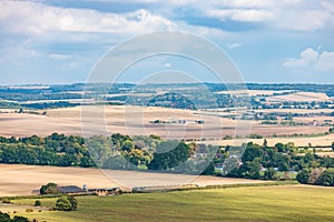 Amazing view of Goring and Streatley, village town near Reading, England