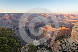 Amazing view of Grand Canyon sunset Arizona United States