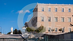 Amazing view of The Greek parliament in Athens, Attica