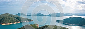 Amazing view of High Island Reservoir, Countryside Park, Sai Kung, Hong Kong, daytime