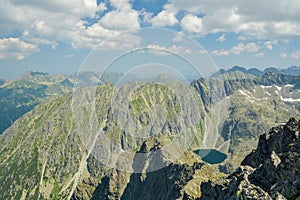 Úžasný výhľad na Vysoké Tatry na Slovensku