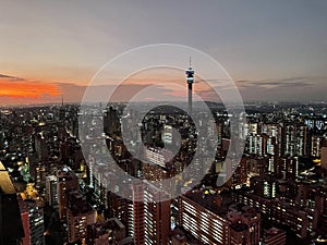 Johannesburg Panoramic View from Ponte Tower South Africa photo