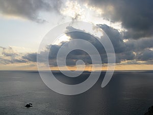 Just before sunset above Stromboli