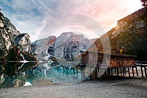 Amazing view of Lago di Braies