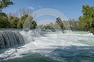 Amazing view of Manavgat waterfall in Antalya