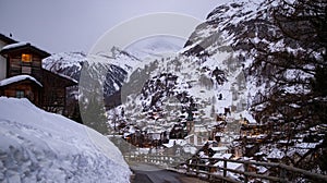 amazing view of Matterhorn peak from Zermatt